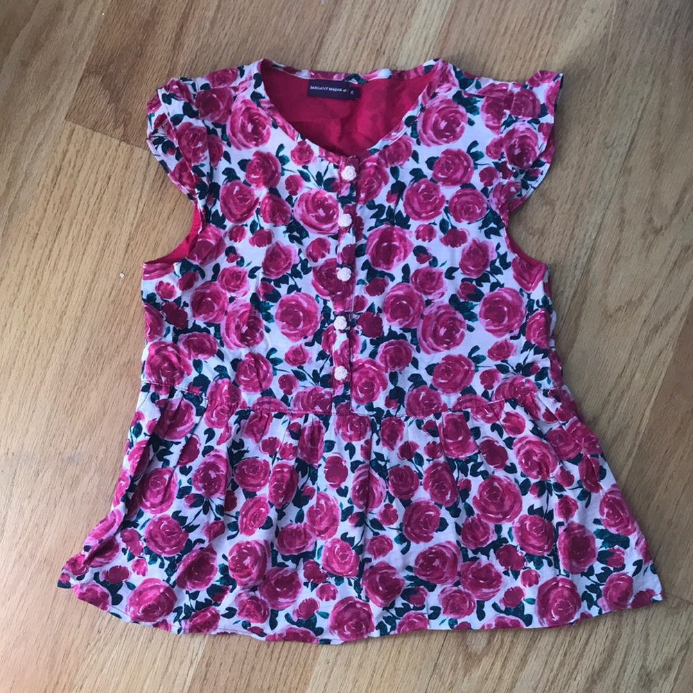 SERGENT MAJOR french brand blouse size 7 - sleeveless